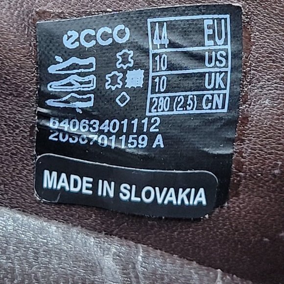 ECCO Mens Vitrus III Chestnut Slip On Loafers Driving Dress Shoes US 10 EUR 44 - Picture 11 of 11